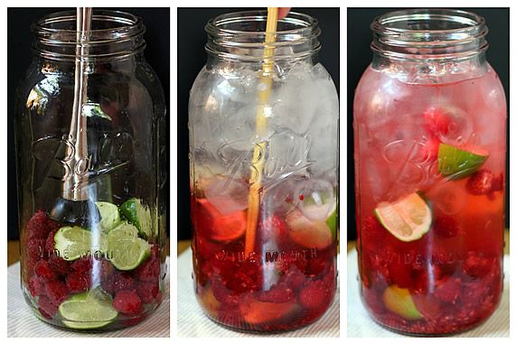 Raspberry Lime Flavored Water